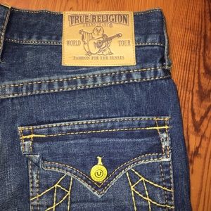 Men’s👖 True Religion Billy Bootcut Jean with Flap